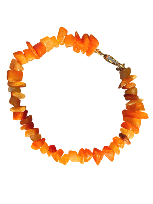 Orange Agate Bracelet